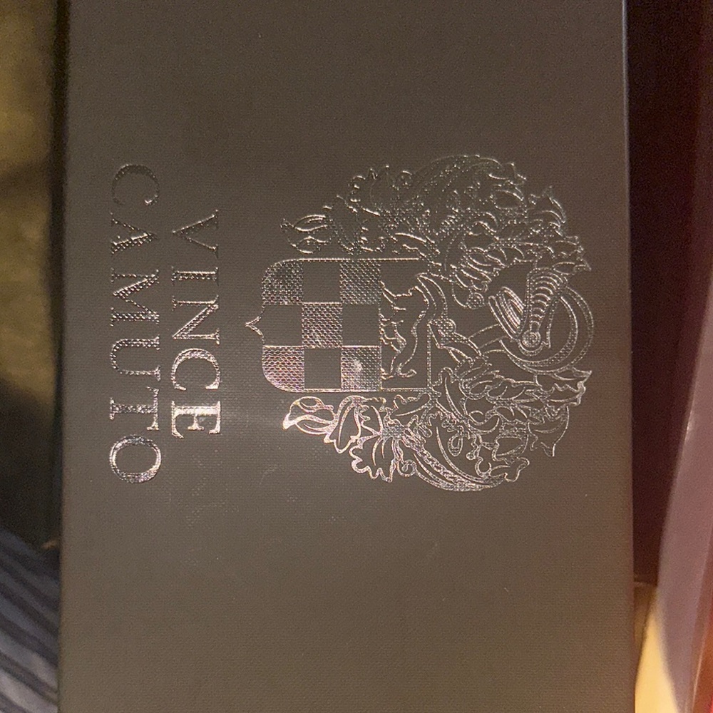 Vince Camuto Black Embossed Box